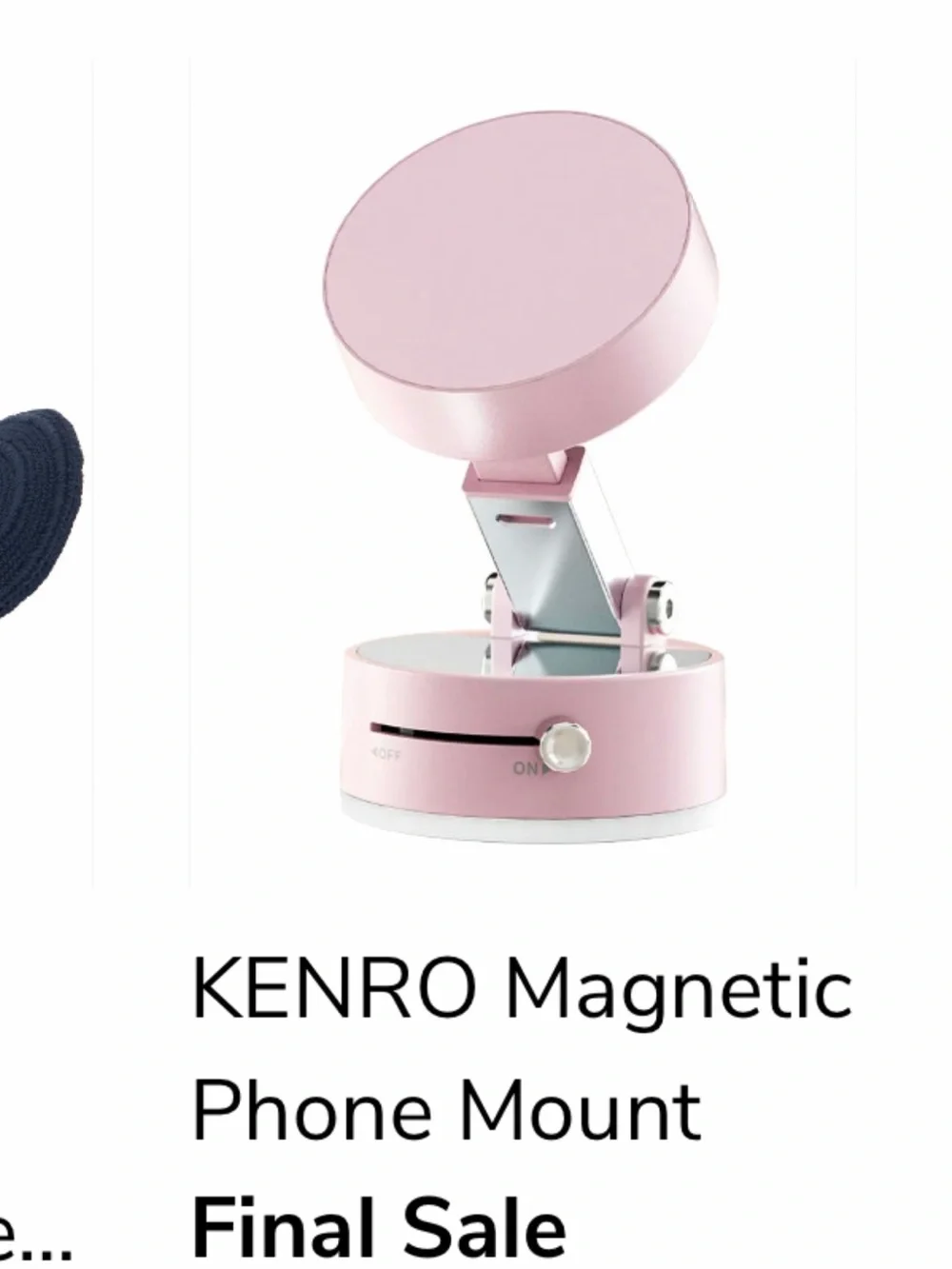 Kendo Magnetic Folding Phone mount Holder car - pink NEW $30